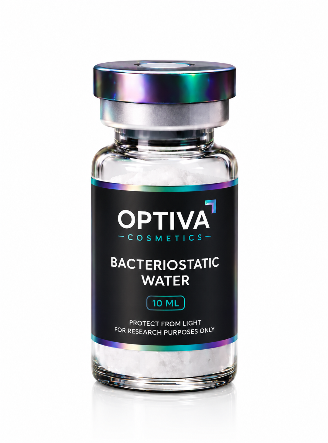 Optiva bacteriostatic water 10mL glass vial
